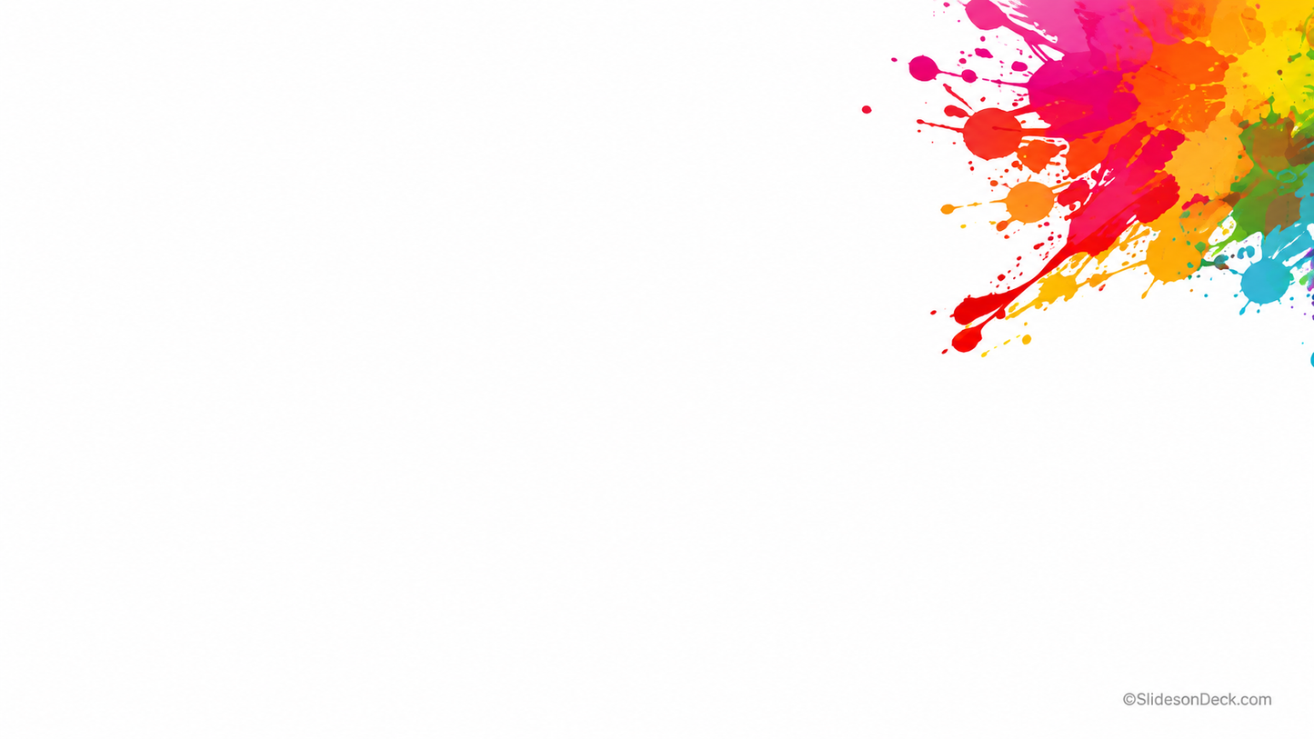 Color Splash Mini Presentation Theme Slides Deck