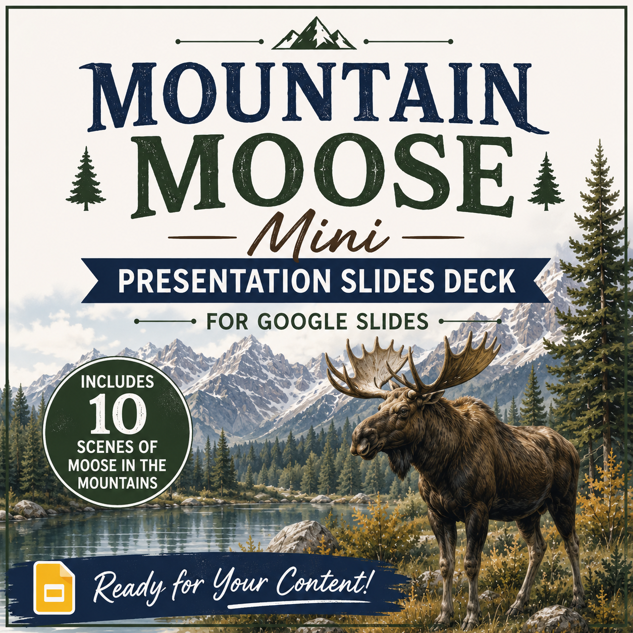 Mountain Mouse Mini Presentation Theme Slides Deck