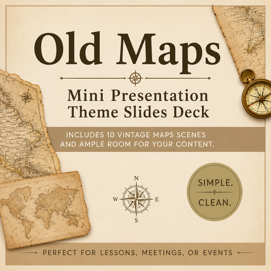 Old Maps Mini Presentation Theme Slides Deck