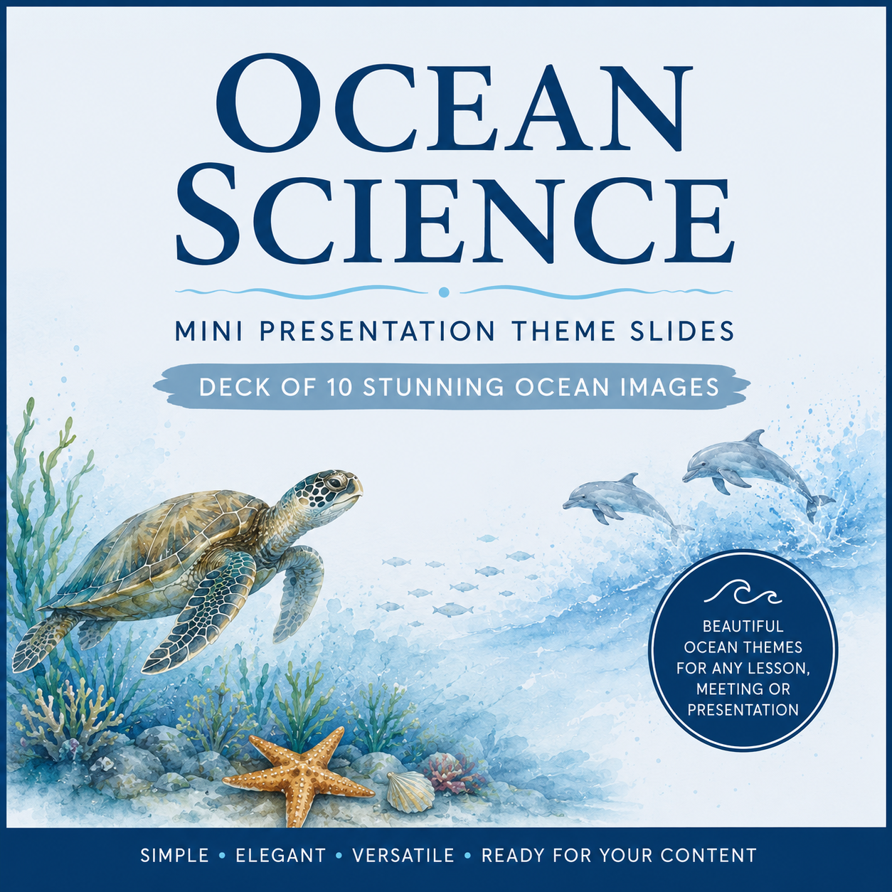 Ocean Science Mini Presentation Theme Slides Deck