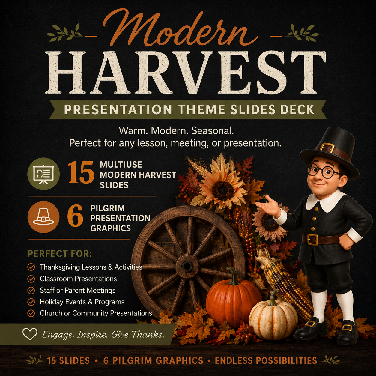 Modern Harvest Presentation Theme Slides Deck