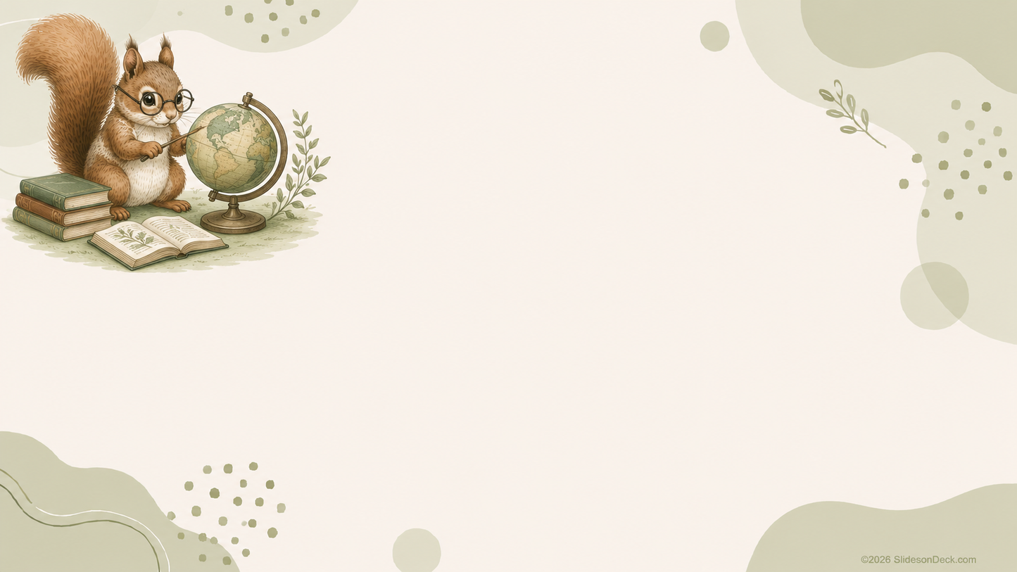 Spotted Squirrel Presentation Theme Google Slides Deck