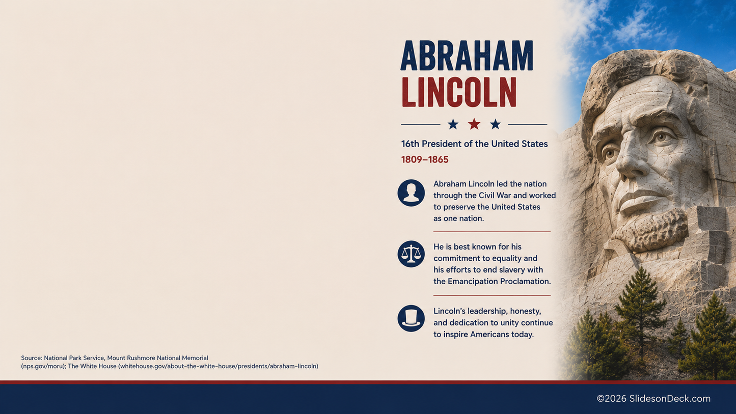 FREE: Mount Rushmore Presentation Theme Google Slides Deck