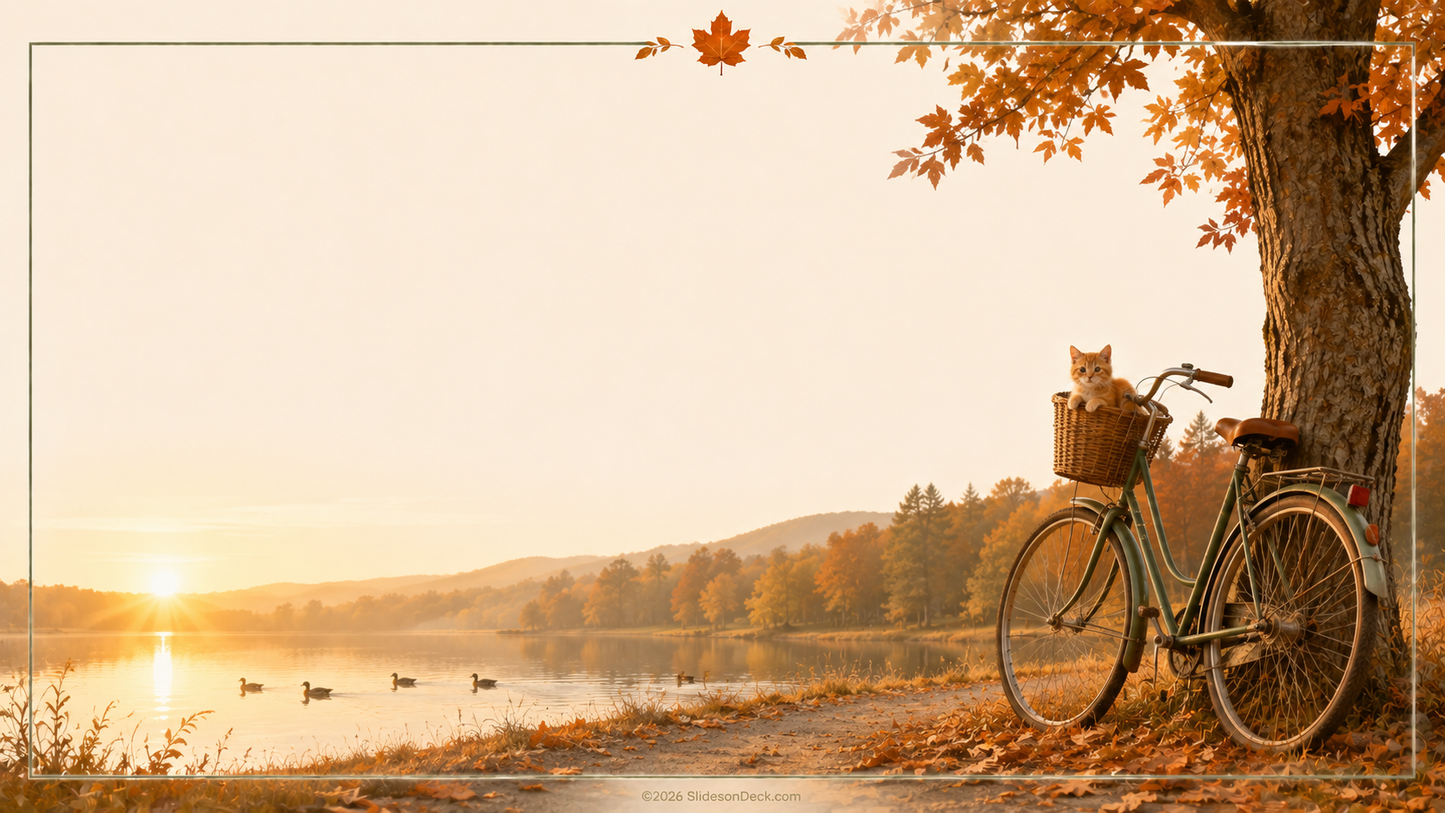Autumn in the Country Mini Presentation Slides Deck