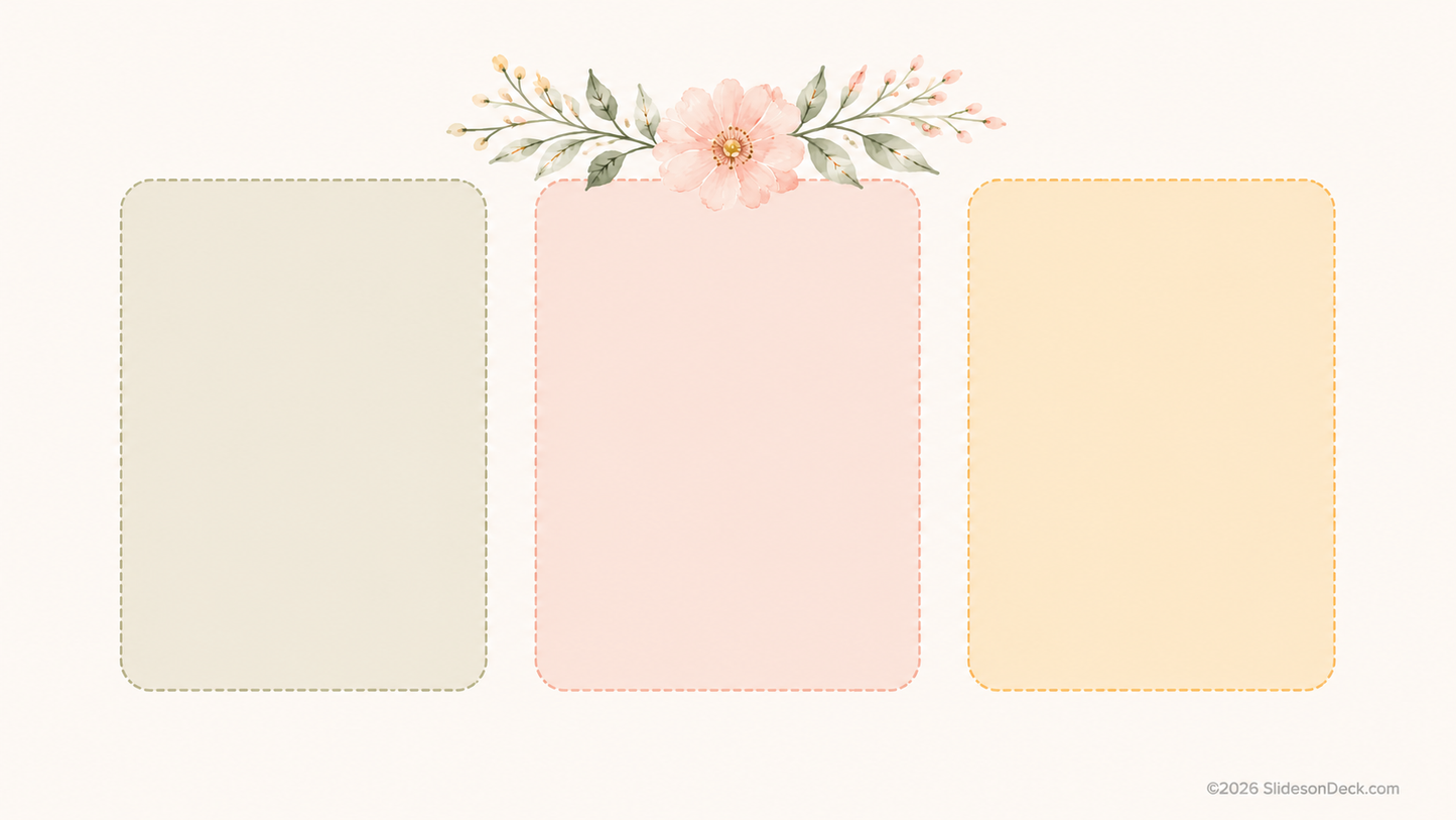 Spring Bouquet Mini Presentation Slides Deck