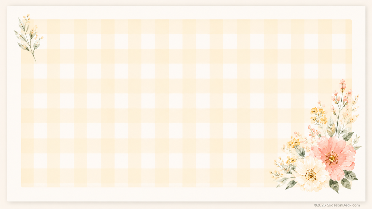 Spring Bouquet Mini Presentation Slides Deck