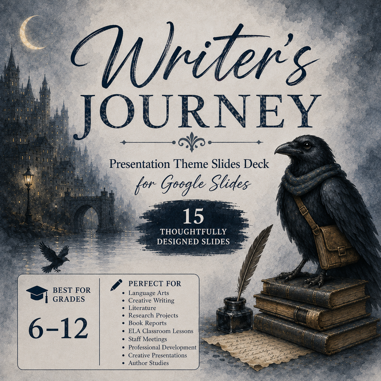 Writer's Journey Presentation Theme Slides Deck