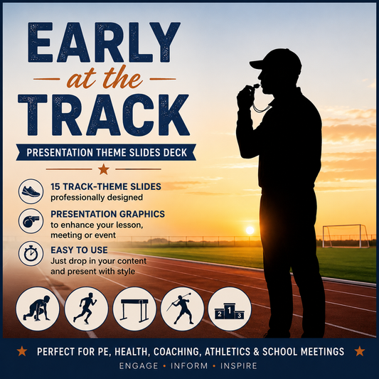 Early at the Track Presentation Theme Slides Deck