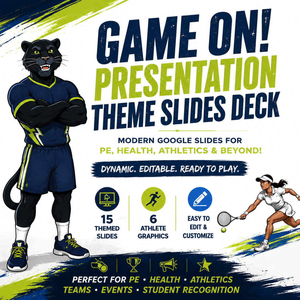Game On! Presentation Theme Slides Deck