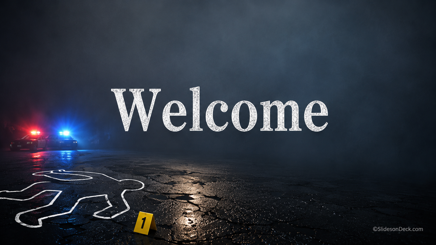Crime Scene Presentation Theme Slides Deck