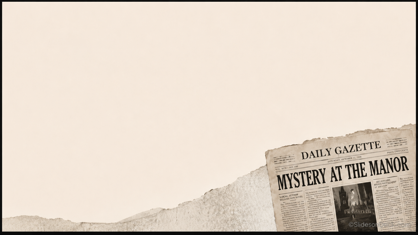 Clues & Secrets Presentation Theme Slides Deck