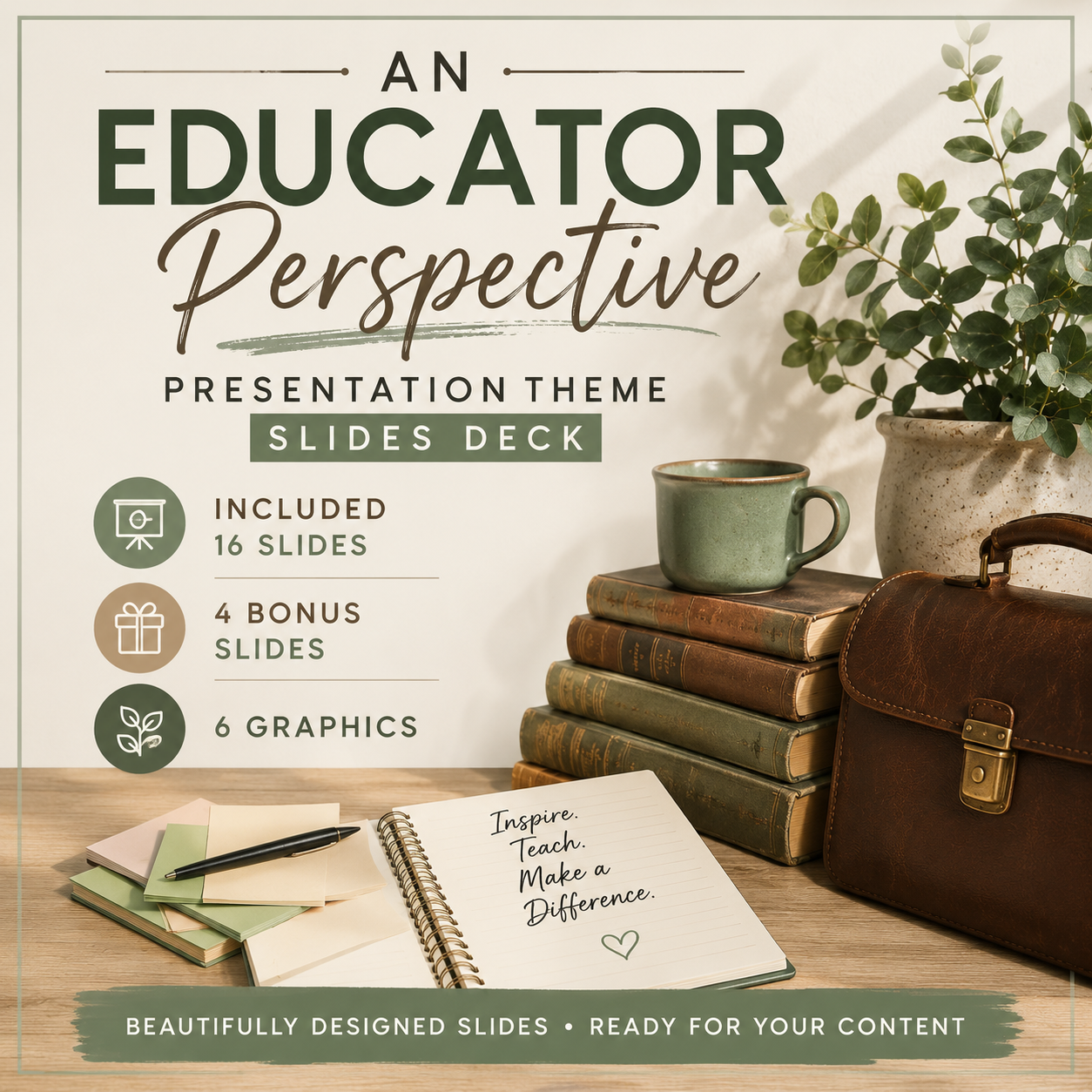 An Educator Perspective Presentation Theme Slides Deck