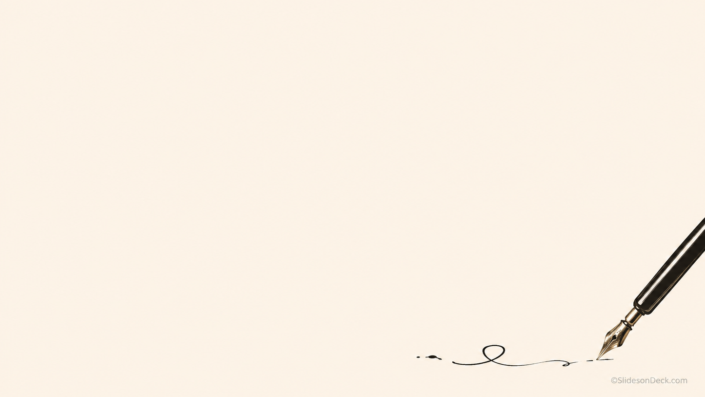 Ink and Elegance Presentation Theme Slides Deck