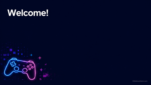 Video Game Presentation Theme Slides Deck