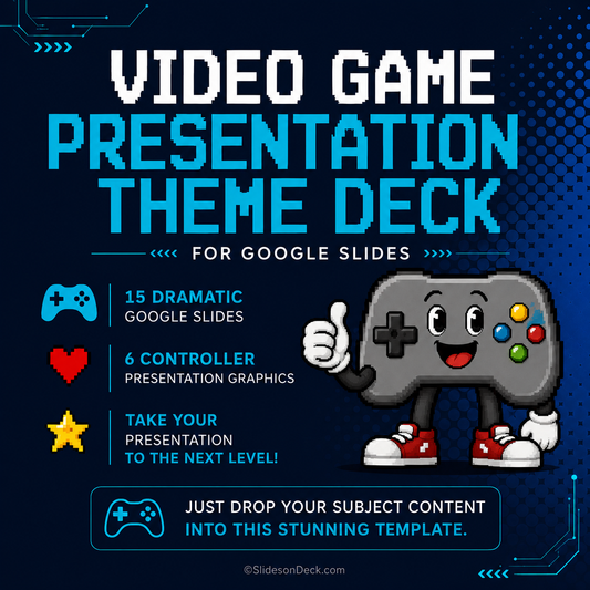 Video Game Presentation Theme Slides Deck