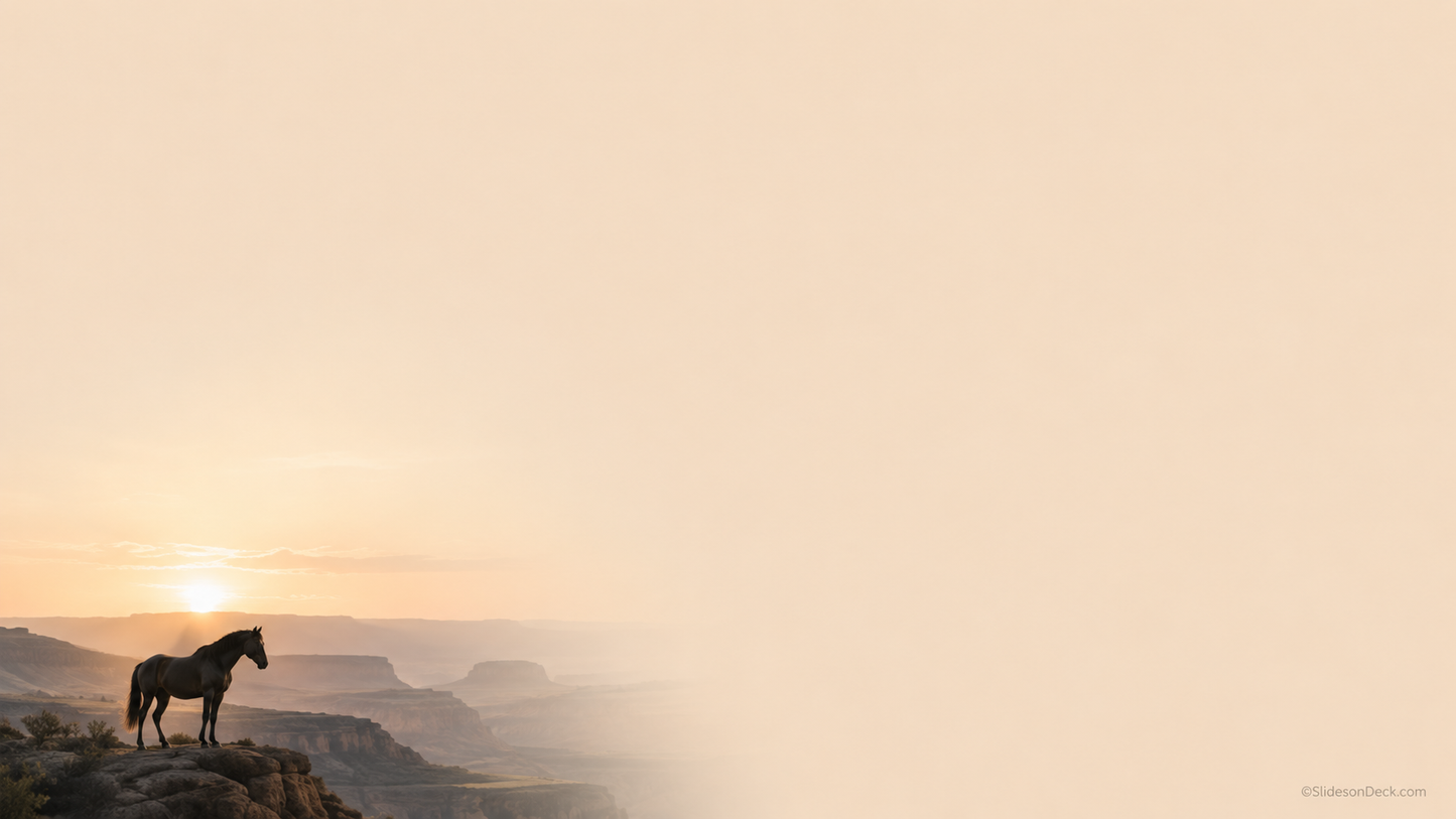 Wild Horses Presentation Theme Slides Deck