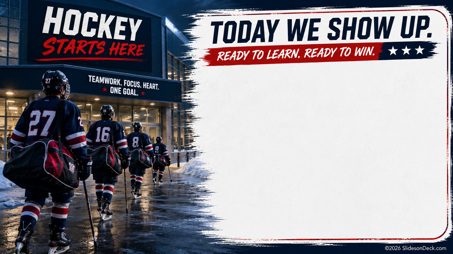 At the Hockey Game Lesson Framework Google Slides Deck