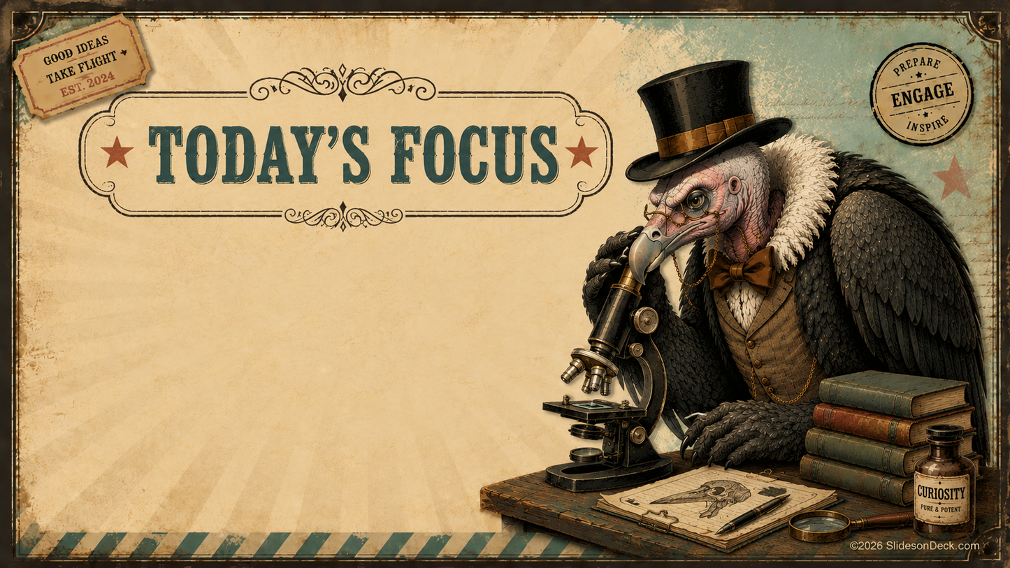 Vintage Vulture Presentation Theme Google Slides Deck
