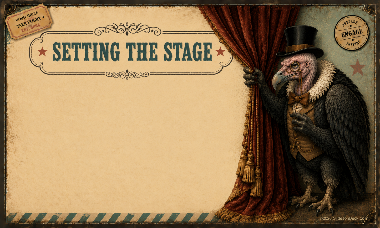 Vintage Vulture Presentation Theme Google Slides Deck