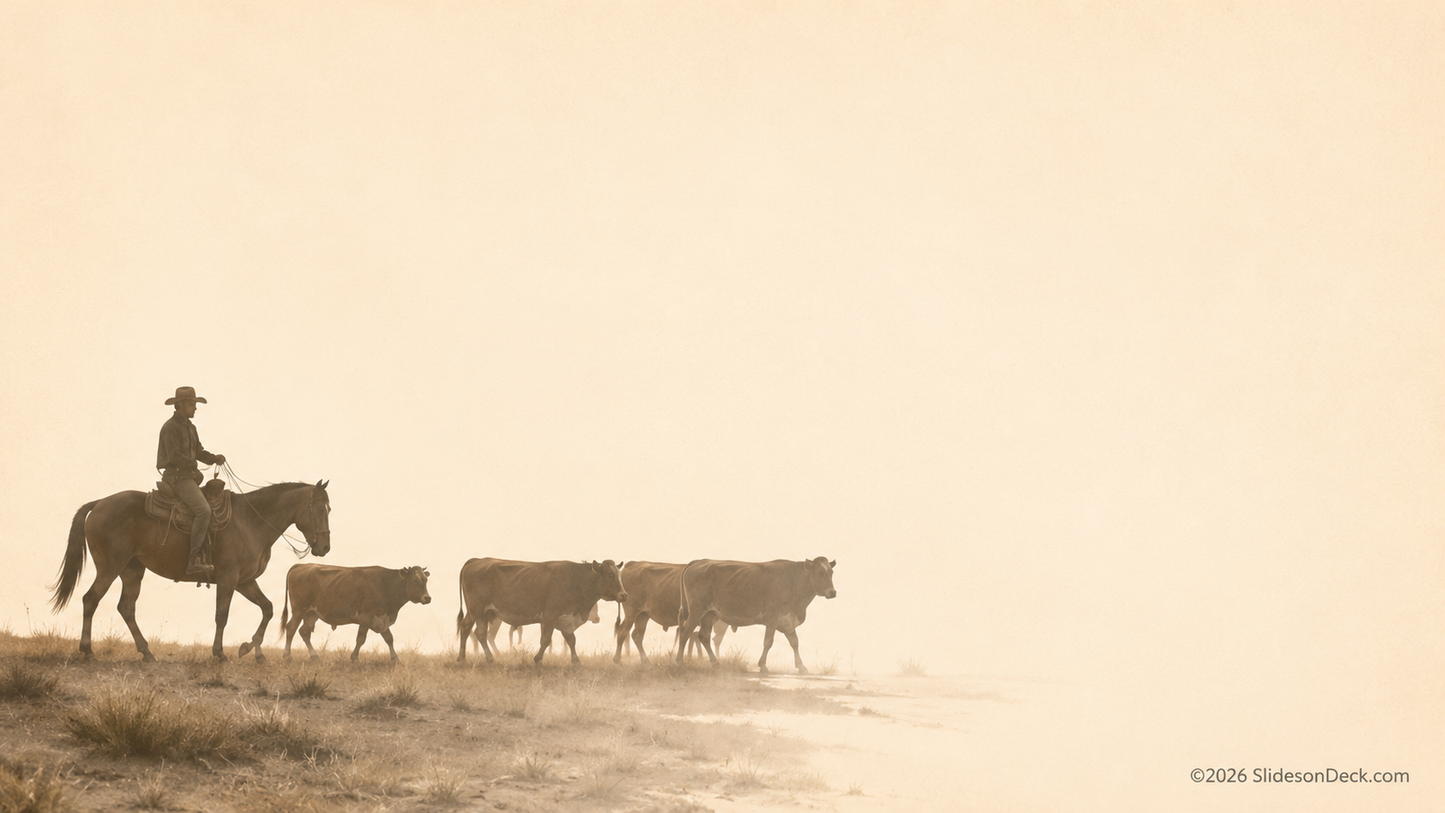 Cattle Country Presentation Theme Slides Deck