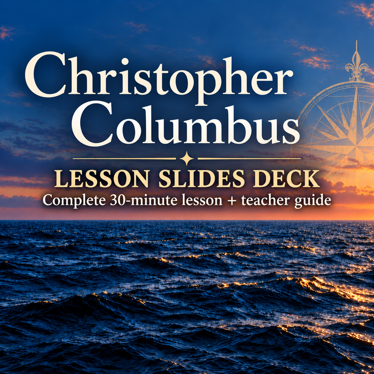 Christopher Columbus Lesson Slides Deck