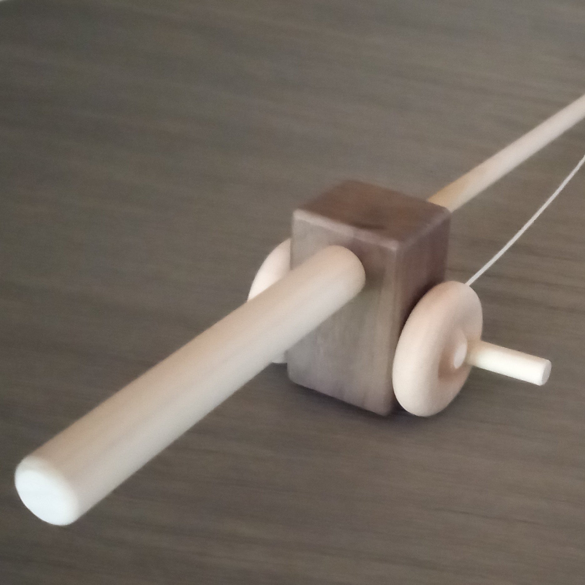 Children's Wooden toy fishing pole 