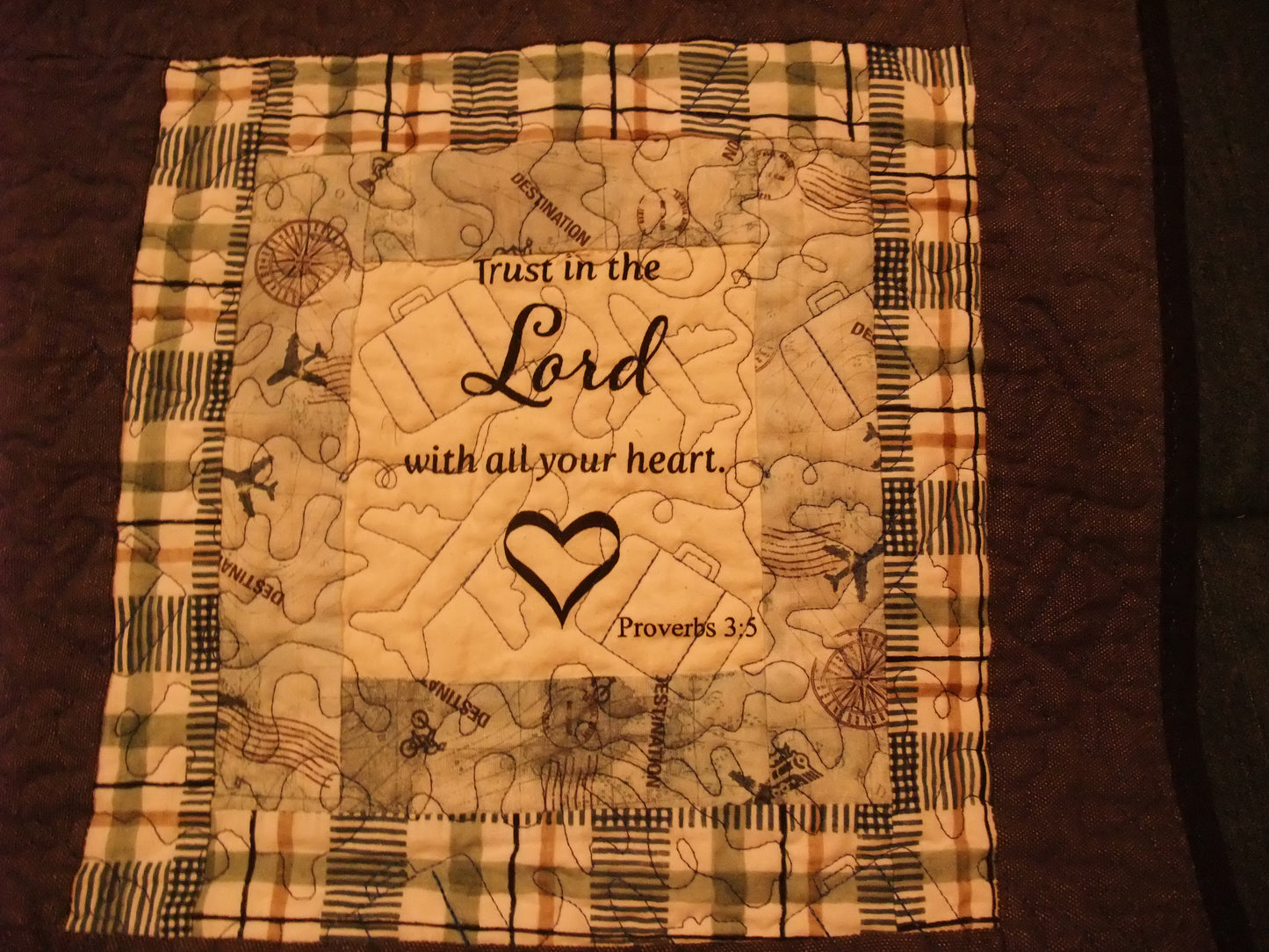 (104) Travel Blessings Lap Quilt