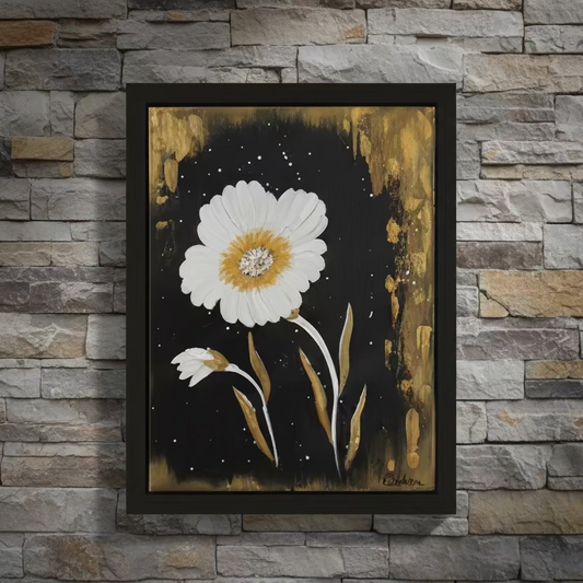 Golden Resilience Acrylic Painting