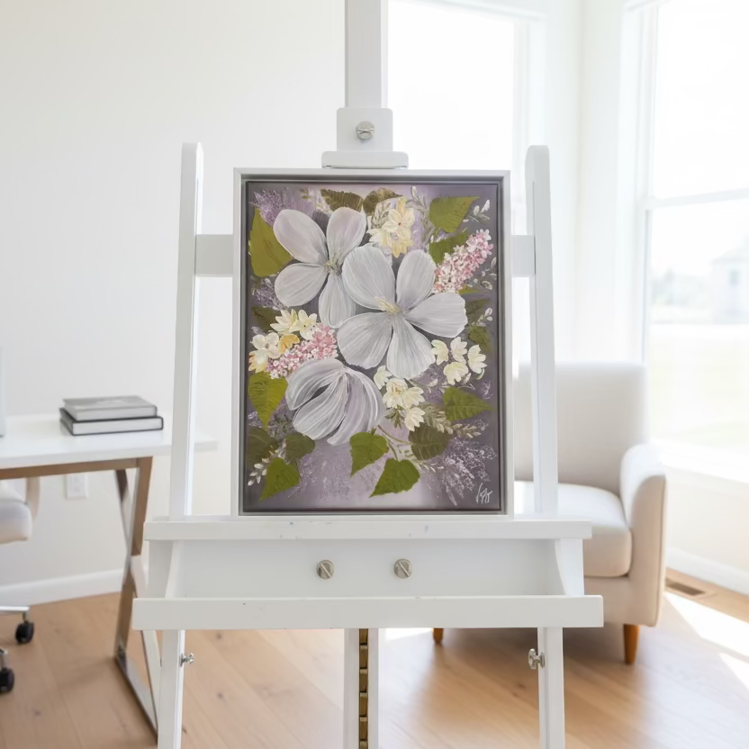 Delicate blossoms and quiet moody charm