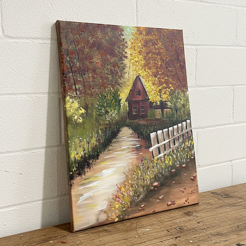 Finished edges country home in the fall