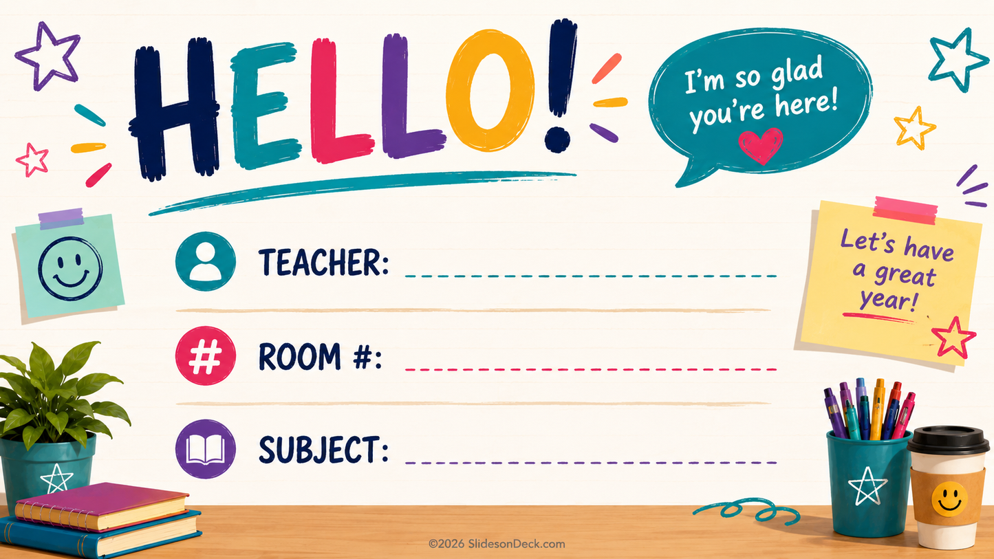 First week of school teacher resource
