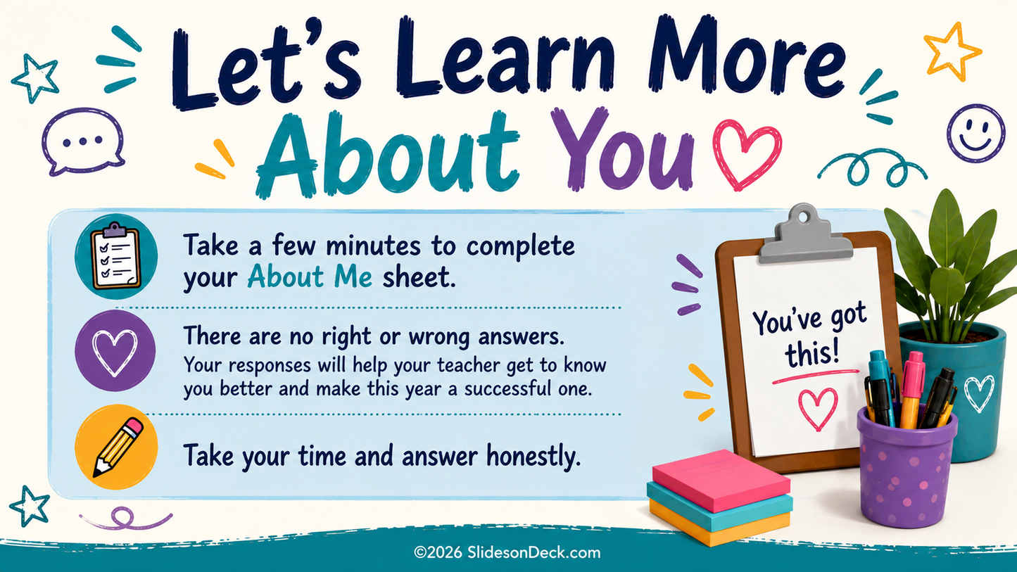 Fun get-to-know-you teacher resource