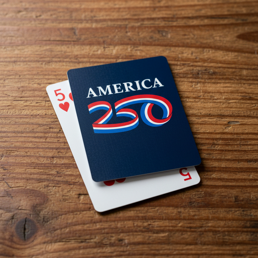 Handsome and patriotic playing cards