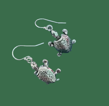 Happy turtle earrings bring joy