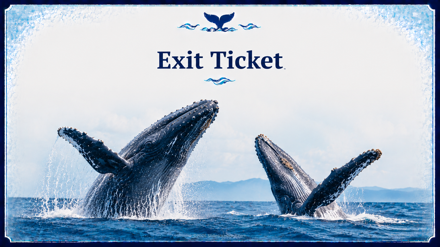 Humpback Whales Lesson Framework Google Slides Deck