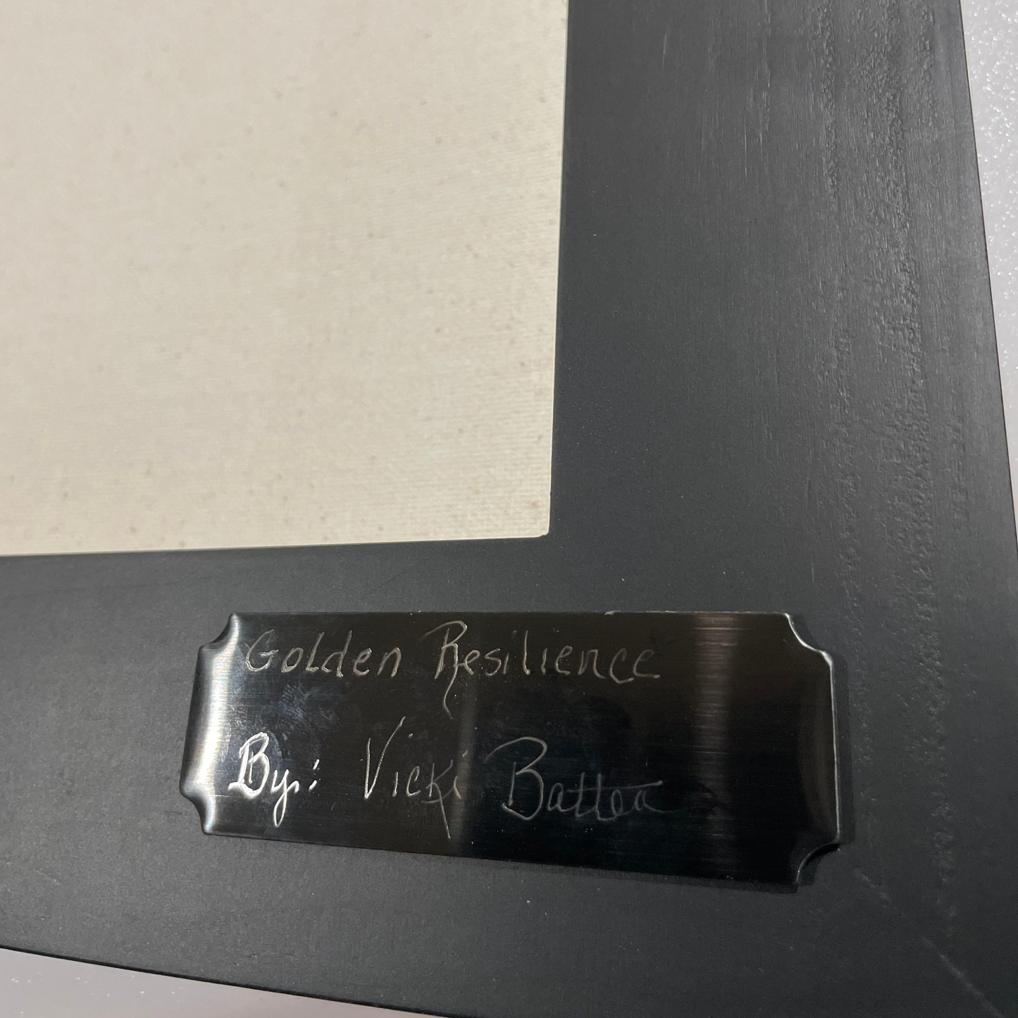 Golden Resilience Acrylic Painting