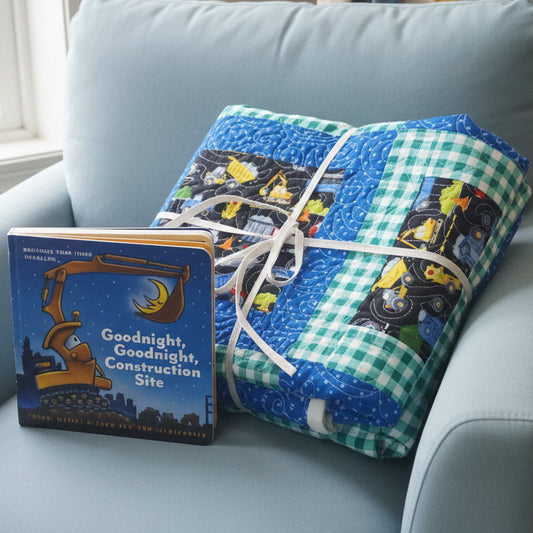Busy Little Builder’s Quilt Gift Set