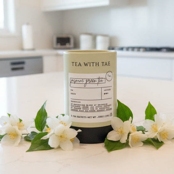 Jasmine Green Tea Mini Tube Gift | 5 Pyramid Sachets | Artisan Shop USA