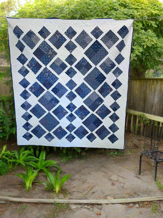 (519) Blue Indigo quilt