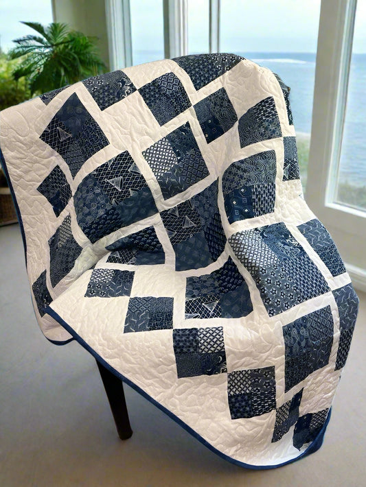 (519) Blue Indigo quilt