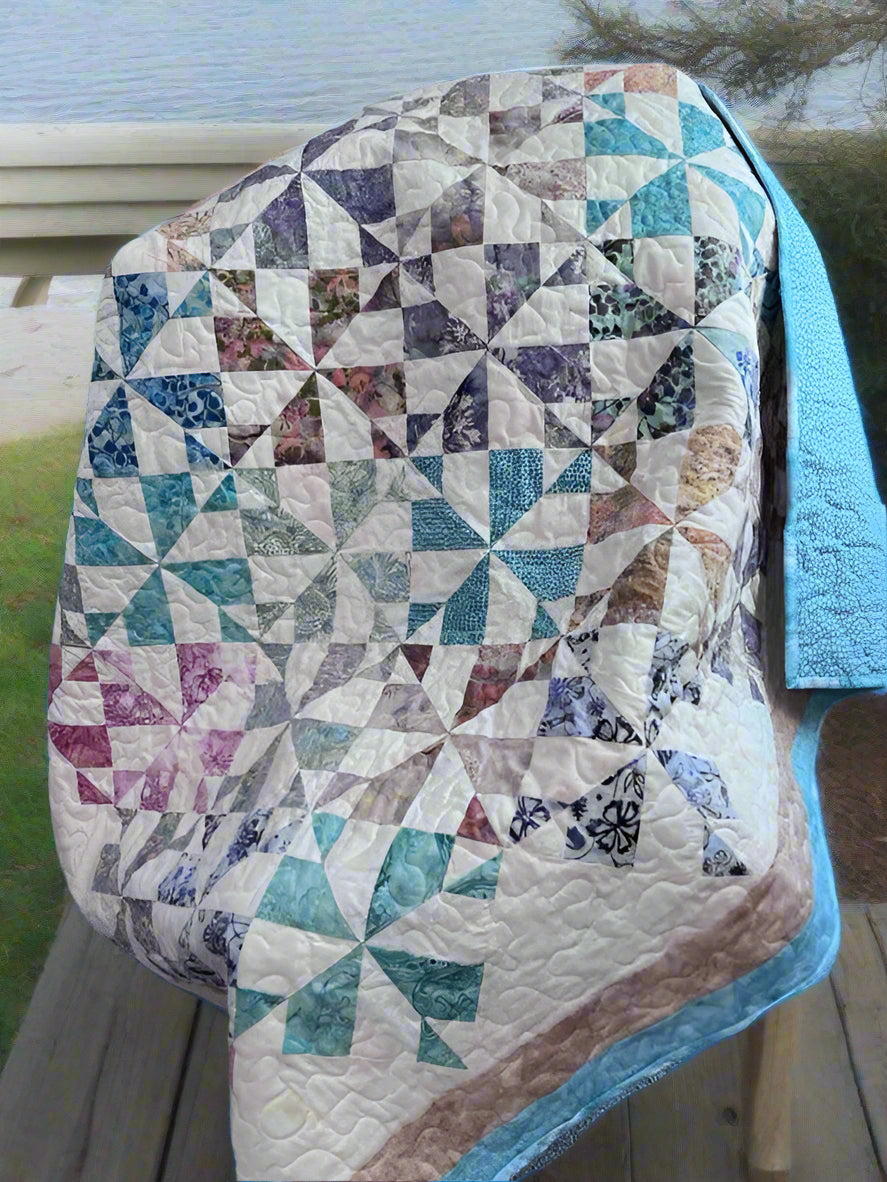 (522) Pinwheel Swirl Quilt