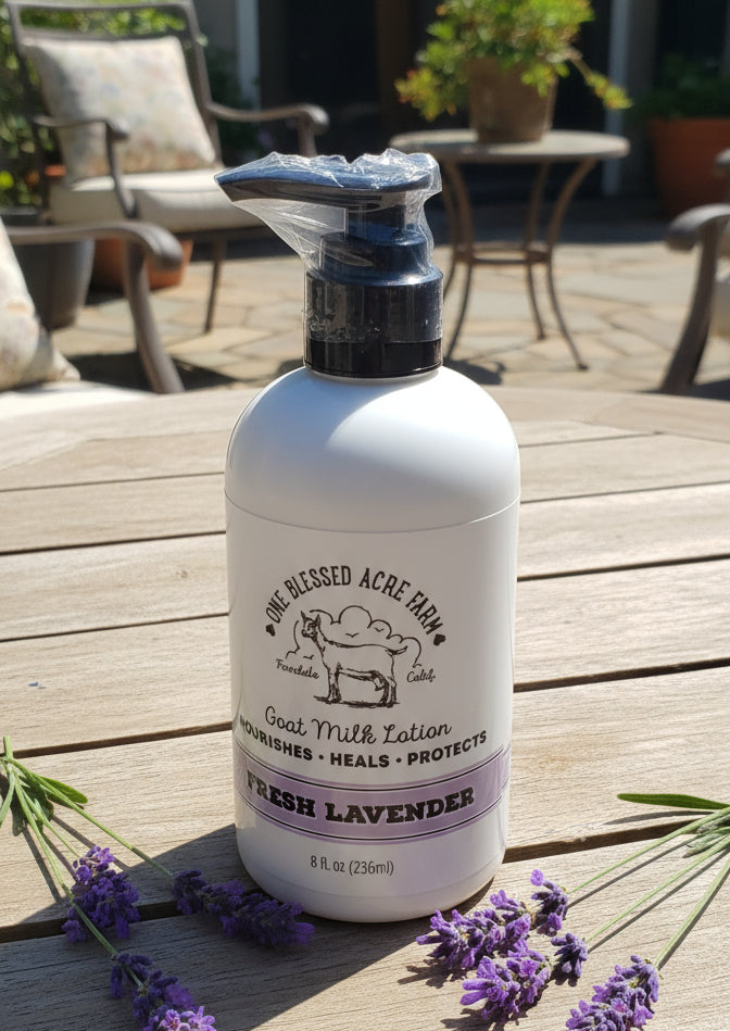 Hand and Body Goat Milk Lotion- Lavender-8oz