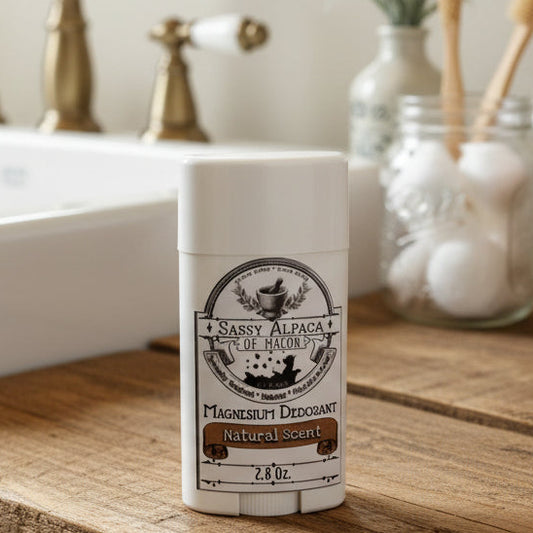 Bar of soap with a label on a person's arm