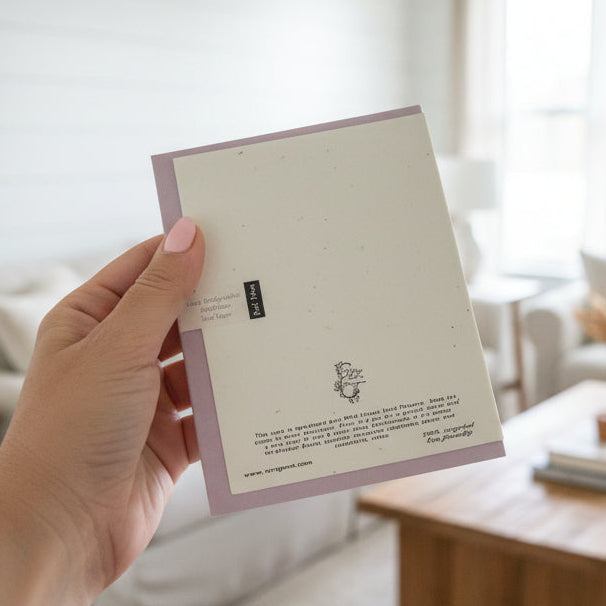 Plant wildflowers with this sympathy card