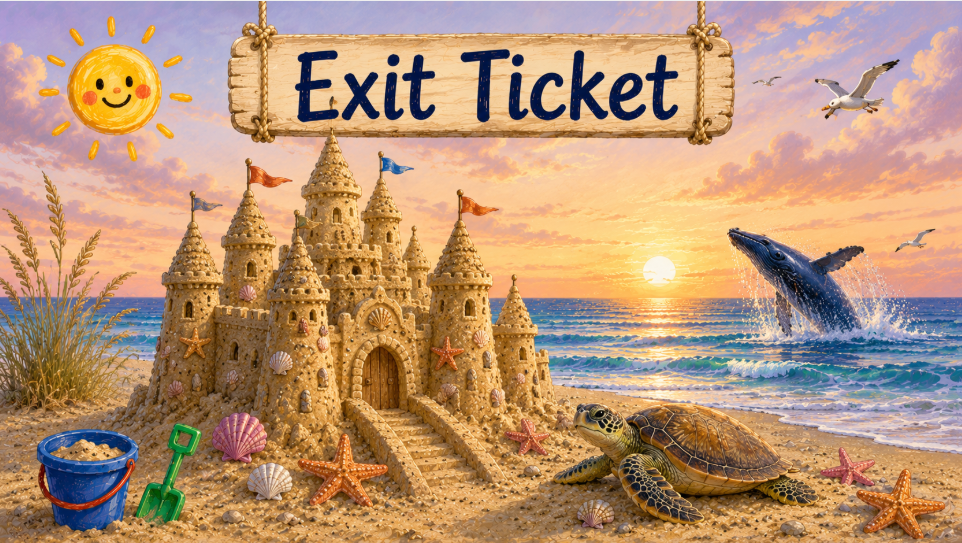 At the Beach Lesson Framework Google Slides Deck