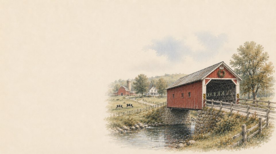 Covered Bridges Presentation Theme Google slides Deck