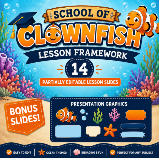 School of Clownfish Lesson Framework Google Slides