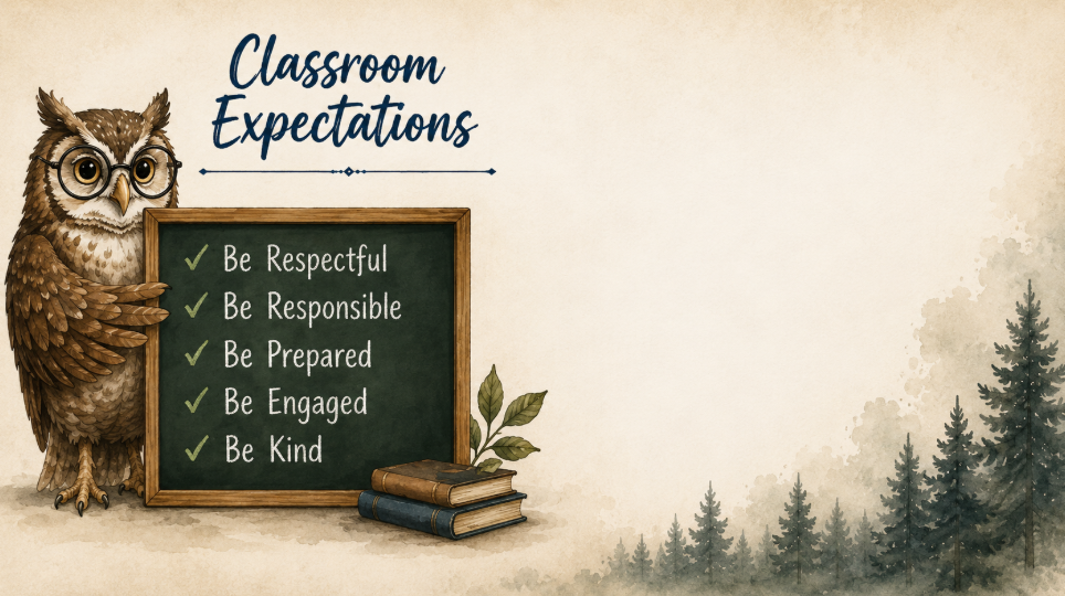 Owls in Nature Lesson Framework Google Slides Deck