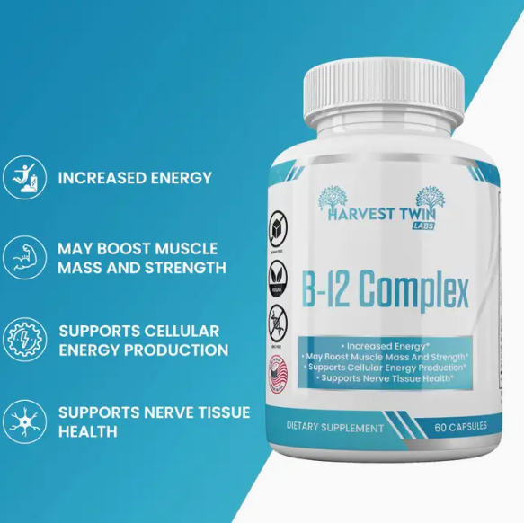 B-12 Complex Daily Wellness Vitamin Supplement