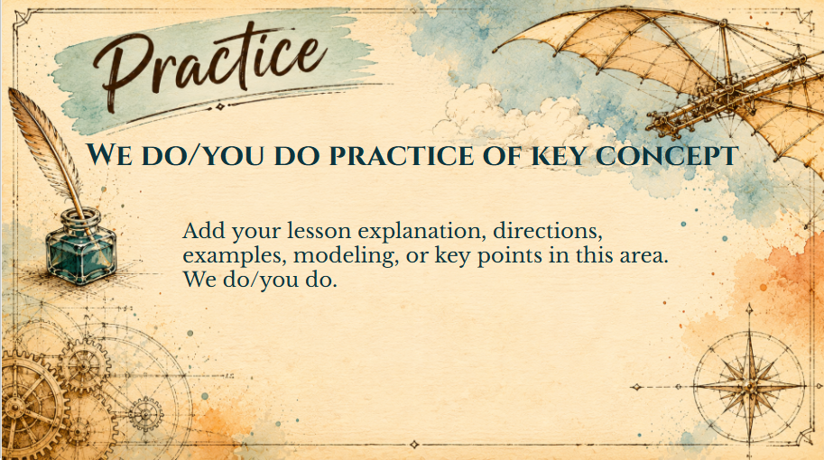 The Curiosity Collection: Leonardo da Vinci's Workshop Google Slides Deck